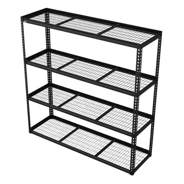 Sealey APMR1 | Heavy-Duty Modular Racking Unit with 4 Mesh Shelves 300kg Capacity Per Level 1830mm