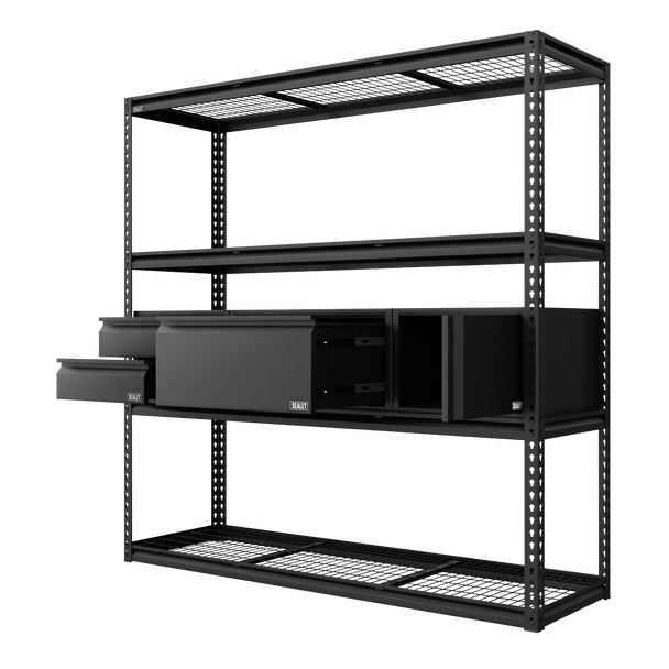 Sealey APMRCOMBO1 | Heavy-Duty Modular Racking Kit with 3 Storage Units