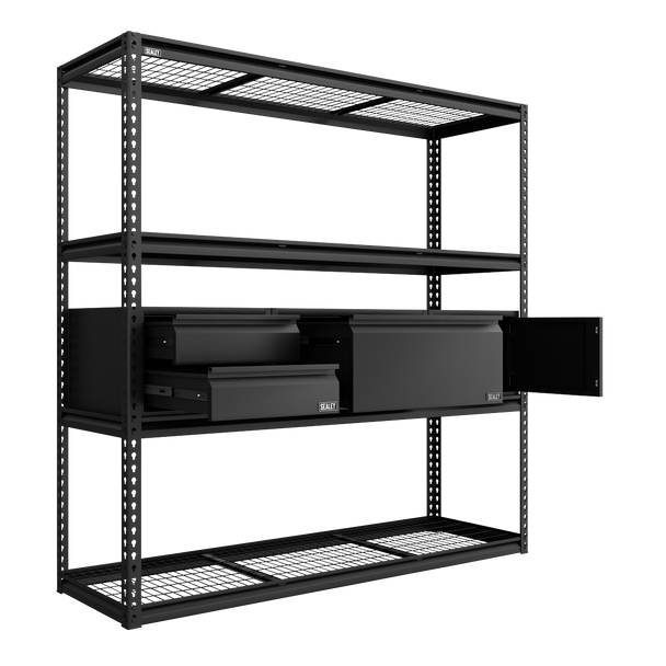 Sealey APMRCOMBO1 | Heavy-Duty Modular Racking Kit with 3 Storage Units