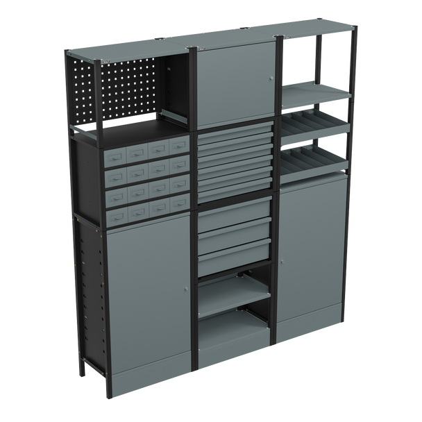 Sealey APMRSTACK1 | Modular Storage System Combo 1.74m | Compressed Air ...