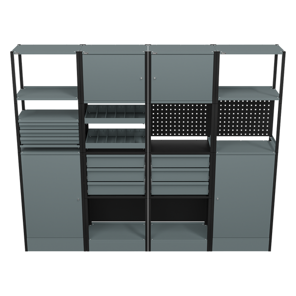 Sealey APMRSTACK2 | Modular Storage System Combo 2.32m | Compressed Air ...