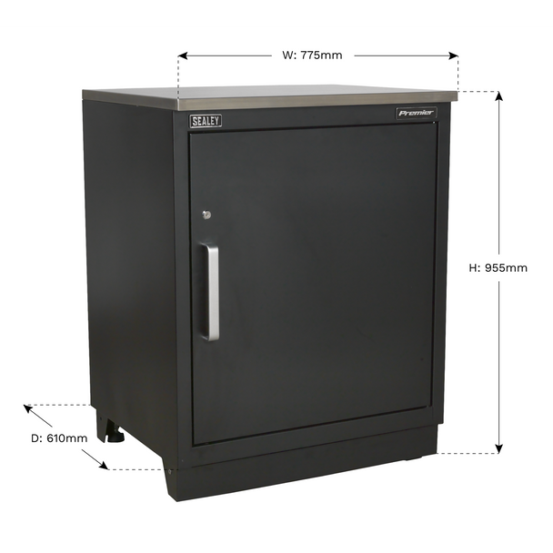 Sealey APMS01 | Premier Heavy-Duty Modular Floor Cabinet 1 Door 775mm