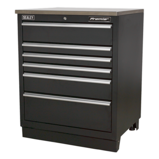 Sealey APMS03 | Premier Heavy-Duty Modular Floor Cabinet 6 Drawer 775mm