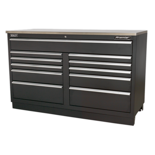 Sealey APMS04 | Premier Heavy-Duty Modular Floor Cabinet 11 Drawer 1550mm
