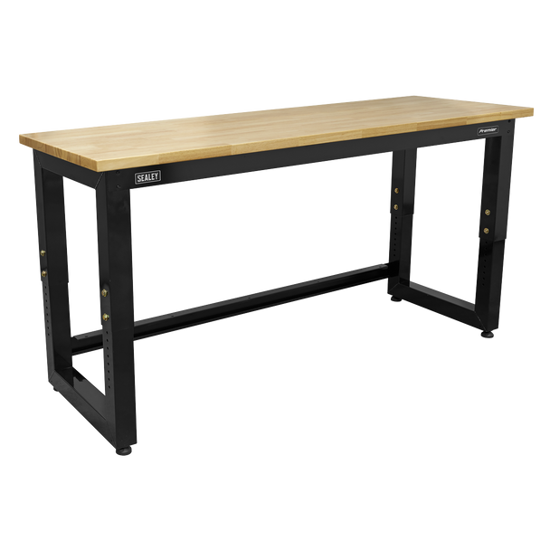 Sealey APMS22 | Premier Heavy-Duty Steel Adjustable Workbench with Wooden Worktop 1830mm