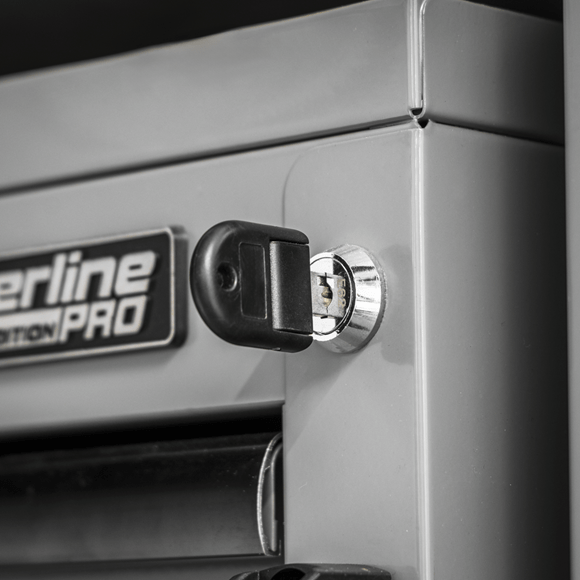 Sealey APMS34BE ⏐ Superline PRO® Black Edition Modular Mobile Cabinet 5 Drawer 650mm