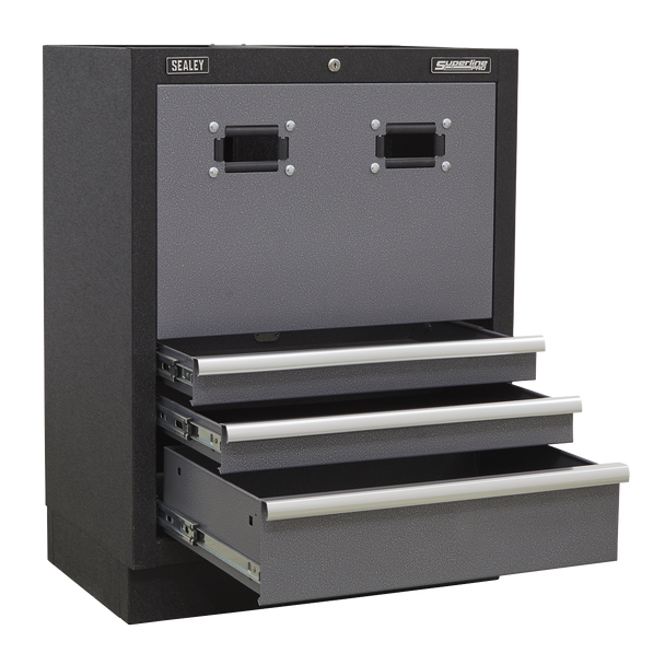Sealey APMS63 | Superline PRO Modular Reel Cabinet 3 Drawer 680mm