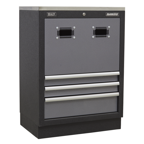 Sealey APMS63 | Superline PRO Modular Reel Cabinet 3 Drawer 680mm