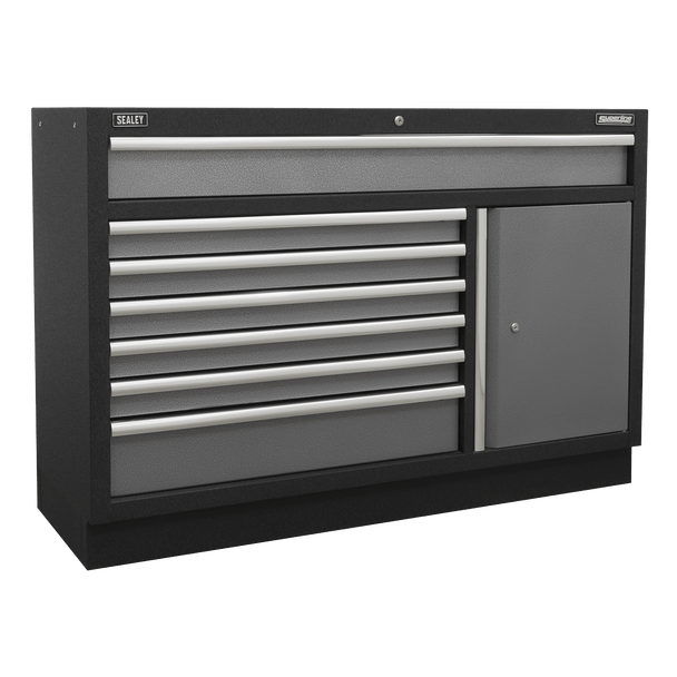 Sealey APMSSTACK15W | Superline PRO Storage System with Pressed Wood Worktop 4.92m