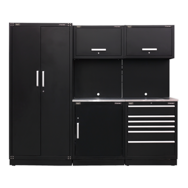 Sealey APMSCOMBO1SS | Premier Storage System with Stainless Worktop 2.48m