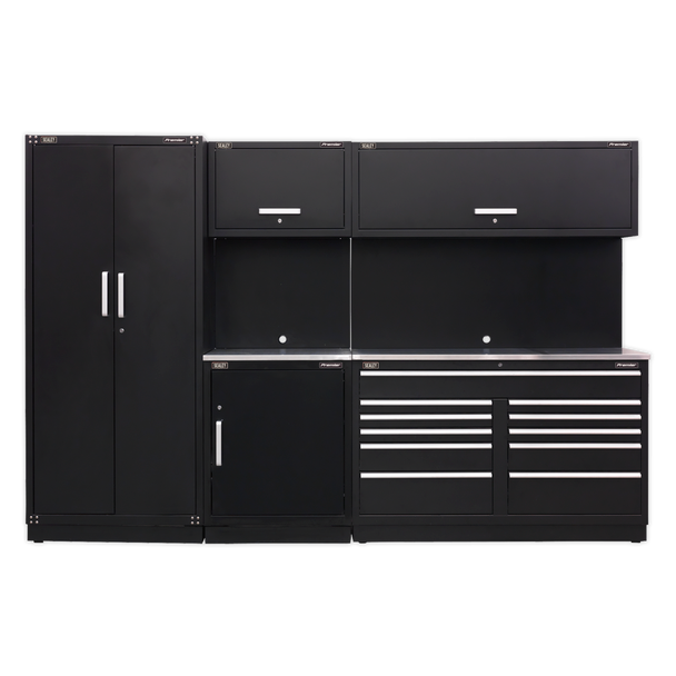 Sealey APMSCOMBO2SS | Premier Storage System with Stainless Worktop 3.26m