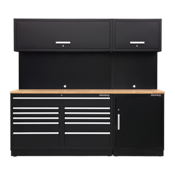 Sealey APMSCOMBO4W | Premier Storage System with Hardwood Worktop 2.33m