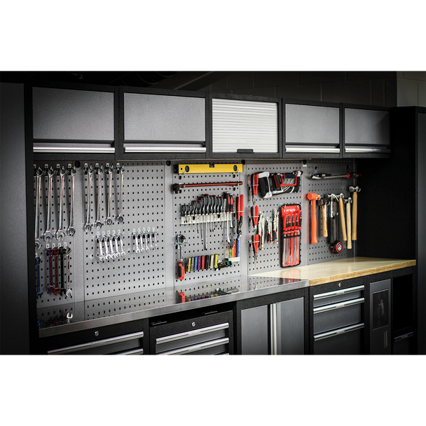 Sealey APMSSTACK01W | Superline PRO Storage System with Wood Worktop 4.92m