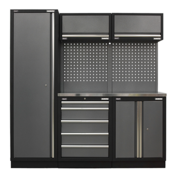 Sealey APMSSTACK02SS | Superline PRO Storage System with Stainless Worktop 1.96m