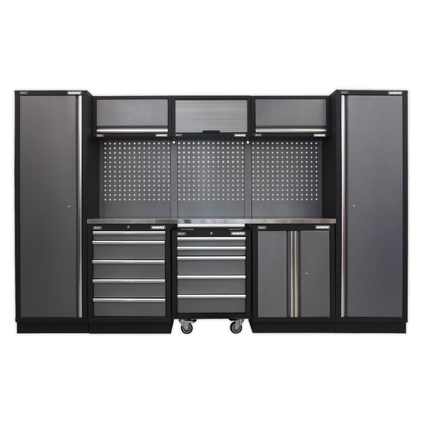 Sealey APMSSTACK03SS | Superline PRO Storage System with Stainless Worktop 3.24m