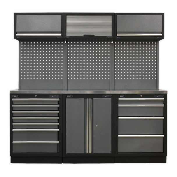 Sealey APMSSTACK07SS | Superline PRO Storage System with Stainless Worktop 2.04m