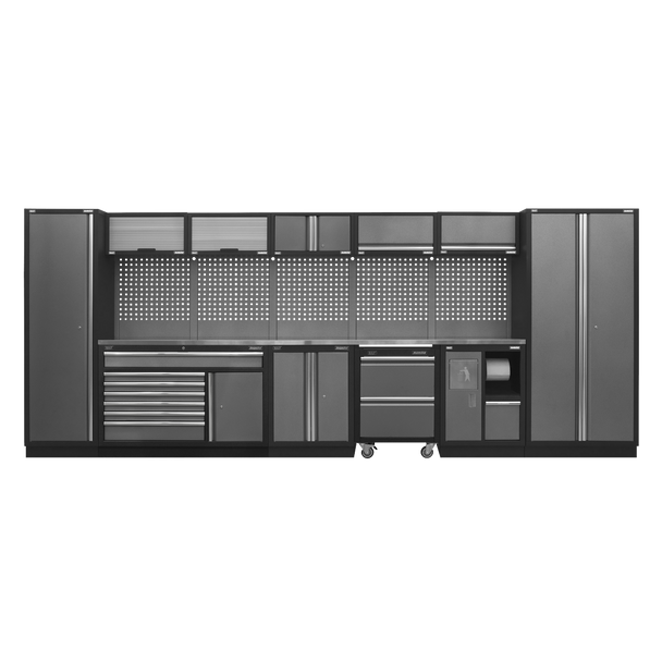 Sealey APMSSTACK15SS | Superline PRO Storage System with Stainless Worktop 4.92m