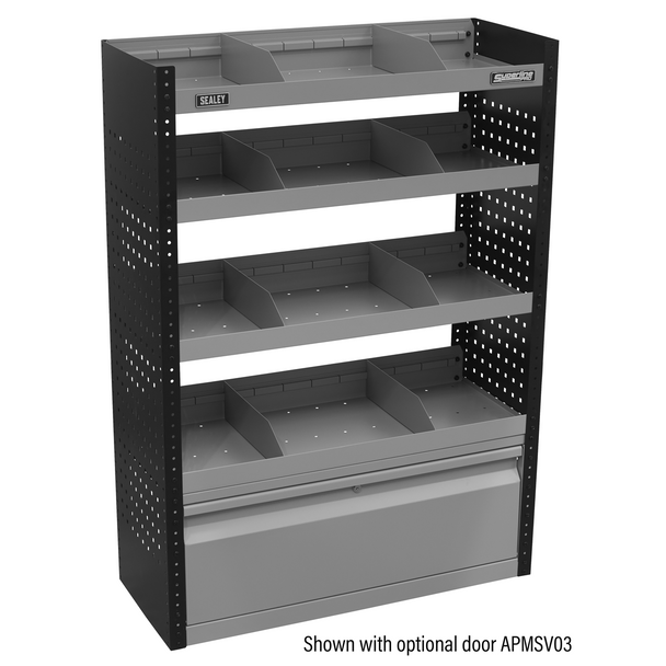 Sealey APMSV01 | Superline PRO Modular Flat Shelf Van Storage Unit 925mm