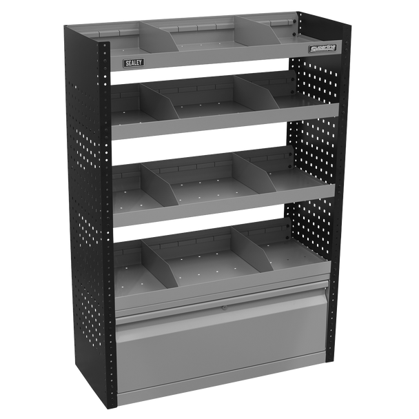Sealey APMSVCOMBO1 | Superline PRO Modular Flat Shelf Van Storage System