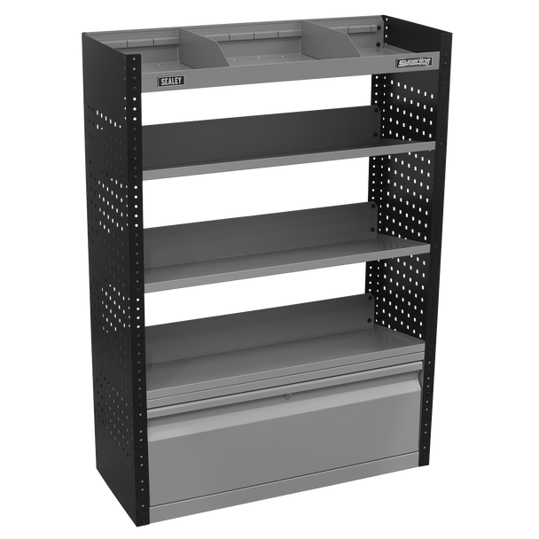 Sealey APMSVCOMBO2 | Superline PRO Modular Slanted Shelf Van Storage System