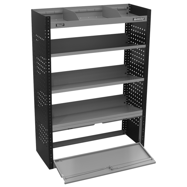 Sealey APMSVCOMBO2 | Superline PRO Modular Slanted Shelf Van Storage System