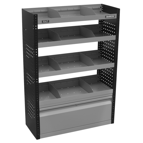 Sealey APMSVCOMBO1 | Superline PRO Modular Flat Shelf Van Storage System