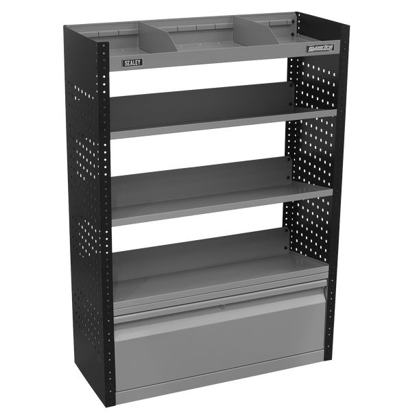 Sealey APMSVCOMBO2 | Superline PRO Modular Slanted Shelf Van Storage System