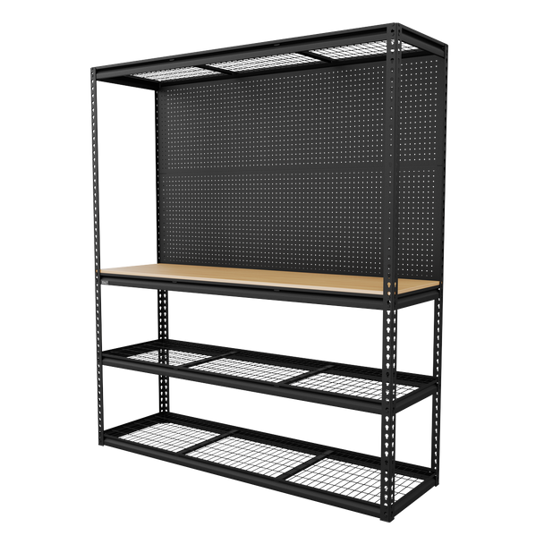 Sealey APMWB1 | Heavy-Duty Modular Workbench with Racking & Pegboard 1820mm 300kg Capacity Per Level