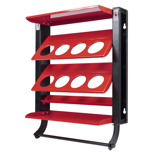 Sealey APSCR8 | Spray Can Storage Rack with 8 Can Holders