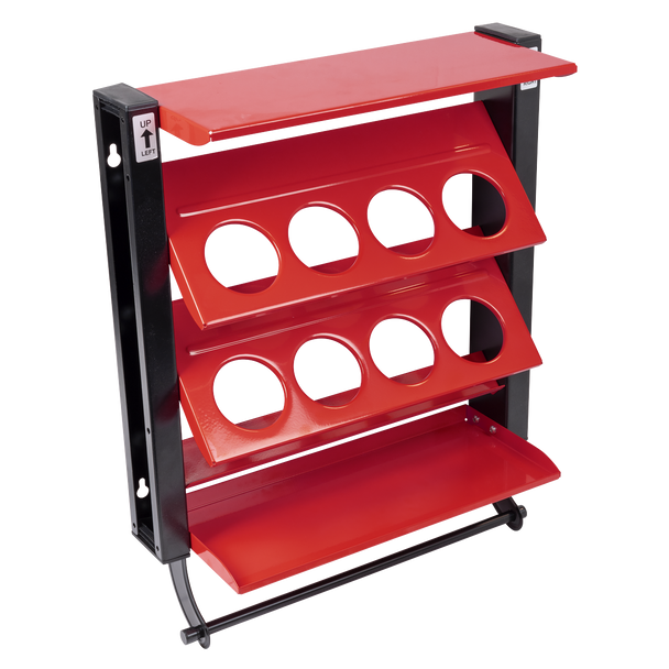 Sealey APSCR8 | Spray Can Storage Rack with 8 Can Holders