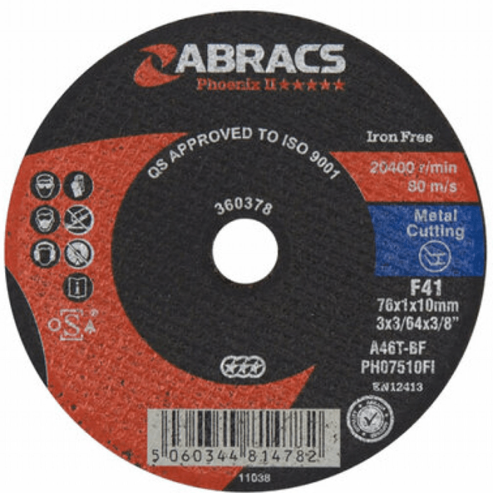PCL APT75FCM | Cutting Discs 75mm (3") diameter (10 per Pack)