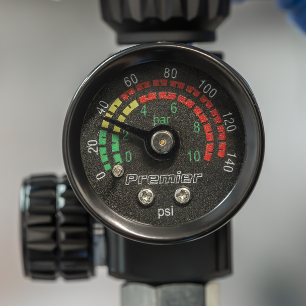 Sealey AR02 | Premier On-Gun Air Pressure Regulator/Gauge with Glass Lens