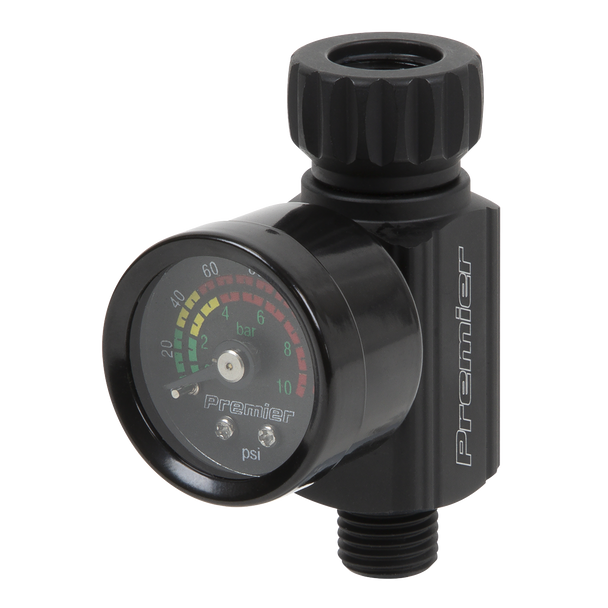 Sealey AR02 | Premier On-Gun Air Pressure Regulator/Gauge with Glass Lens
