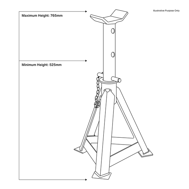 Sealey AS12000 | Axle Stands (Pair) 12 Tonne Capacity per Stand