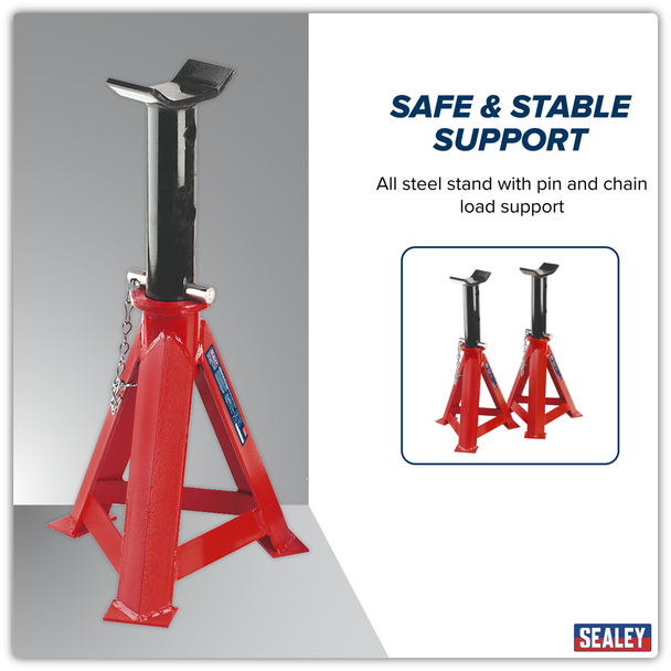 Sealey AS12000 | Axle Stands (Pair) 12 Tonne Capacity per Stand