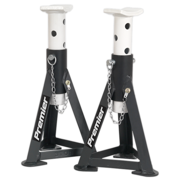 Sealey 3000CXDCOMBO1 | Trolley Jack 3 Tonne & Axle Stands (Pair) 3 Tonne per Stand Combo