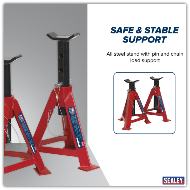 Sealey AS5000 | Axle Stands (Pair) 5 Tonne Capacity per Stand