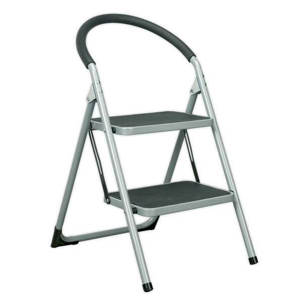 Sealey ASL2 │Step Stool 2-Tread 150kg Capacity - BS EN14183