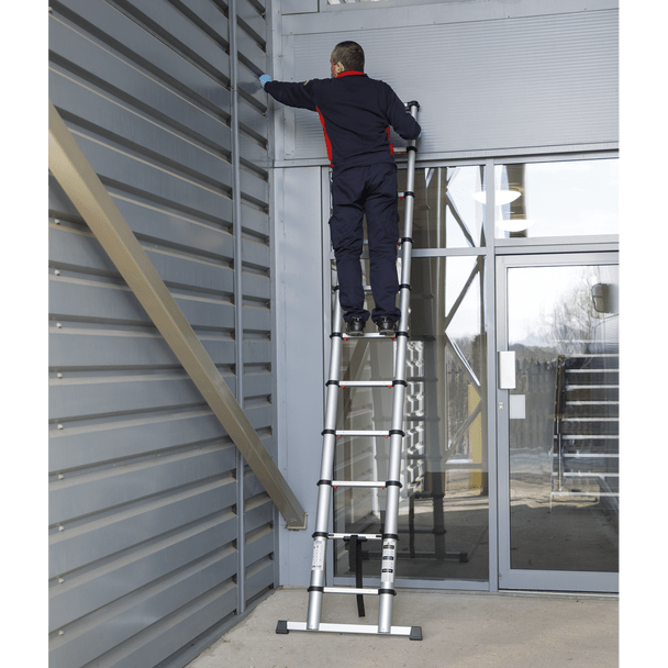 Sealey ATL11 | Aluminium Professional Telescopic Ladder 11-Tread - EN 131