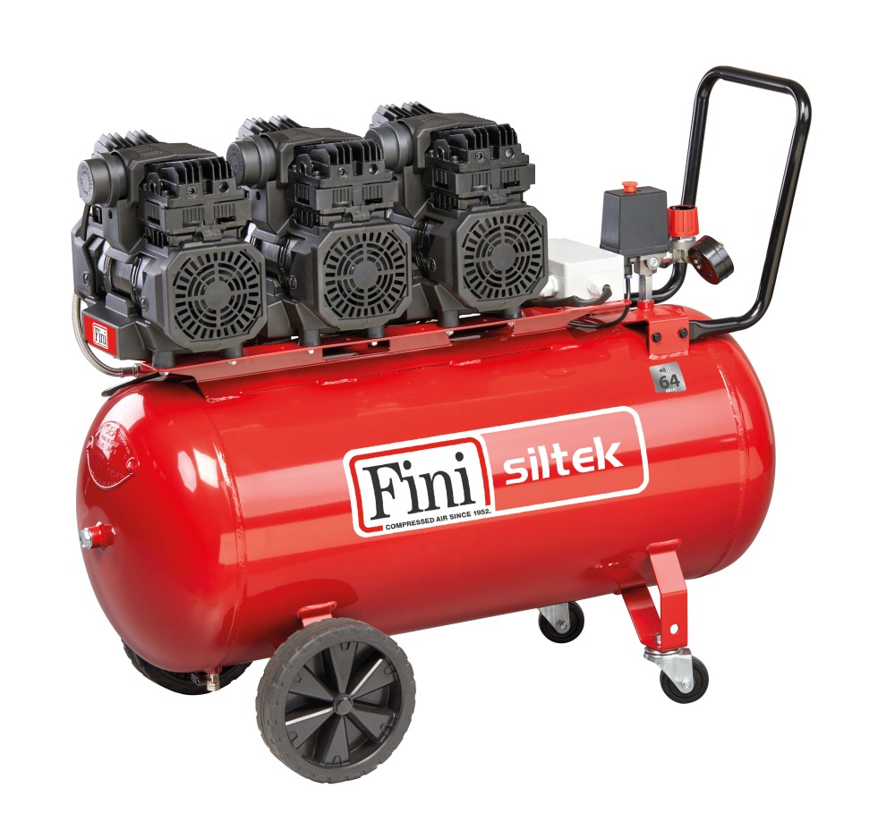 Siltek TB 100T/4 Super Quiet (230 Volts) (13 amp) | 11.6 CFM Oil-Free, Silenced Air Compressor