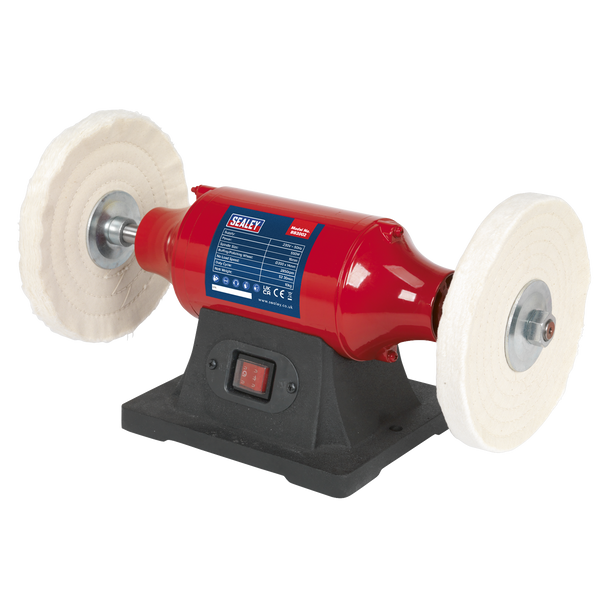 Sealey BB2002 | 200mm Bench Mounting Buffer Polisher 550W/230V