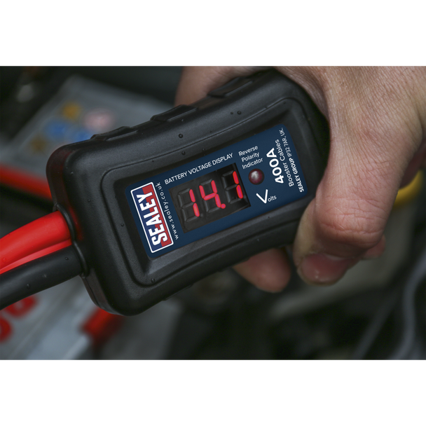 Sealey BC16403SR | Booster Cables with Electronics Protection 16mm x 3m 400A