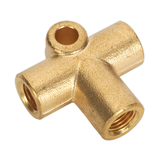 Sealey BC38243WAY | 3-Way Brake Tube Connector 3/8"UNF x 24tpi