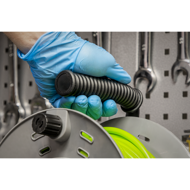 Sealey BCR25G | 25m Cable Reel with Thermal Trip 4 x 230V - Hi-Vis Green