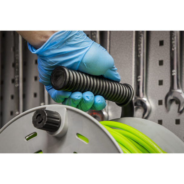 Sealey BCR50G | 50m Cable Reel with Thermal Trip 4 x 230V - Hi-Vis Green