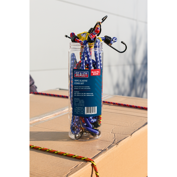 Sealey BCS10 | Bungee Cord Set 10pc