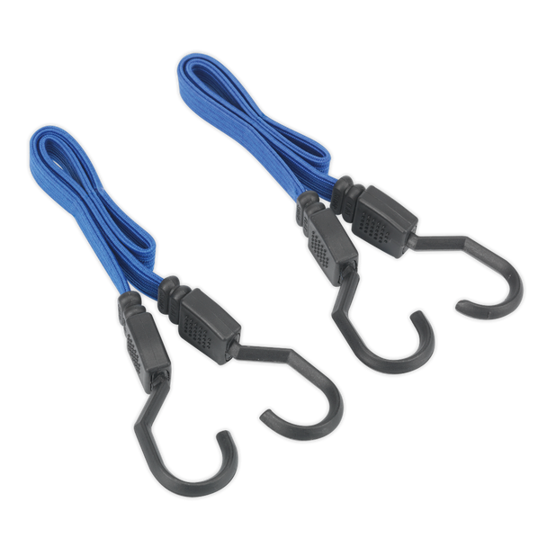 Sealey BCS15 | Flat Bungee Cord Set 460mm 2pc