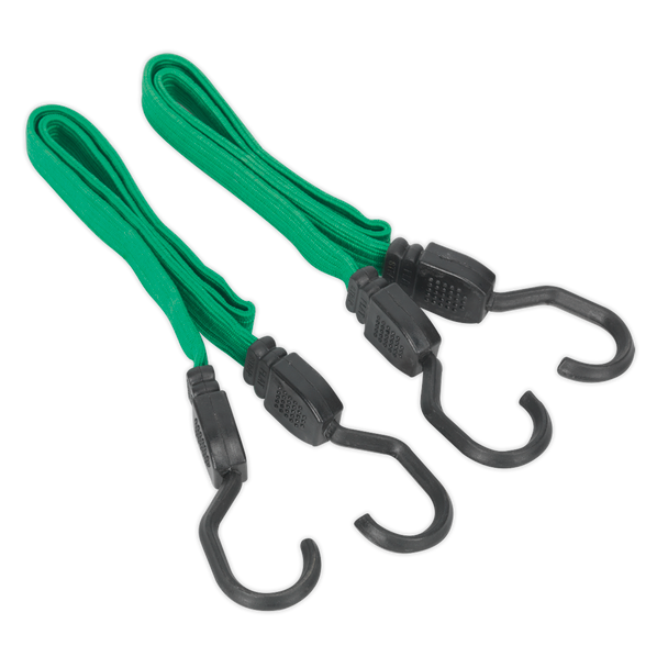 Sealey BCS16 | Flat Bungee Cord Set 610mm 2pc