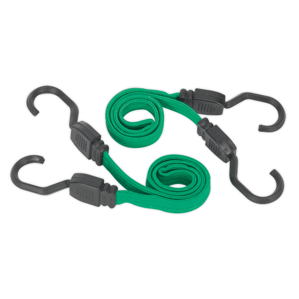 Sealey BCS16 | Flat Bungee Cord Set 610mm 2pc