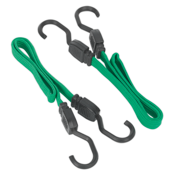 Sealey BCS16 | Flat Bungee Cord Set 610mm 2pc